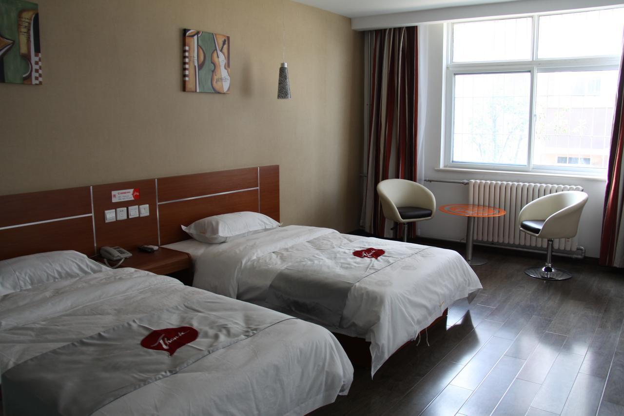 Thank Inn Chain Hotel Shandong Liaocheng Economic Development Zone Jiuhe Community Exterior foto